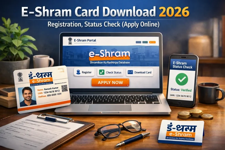 e Shram Card Download 2026- Registration, Status Check (Apply Online)
